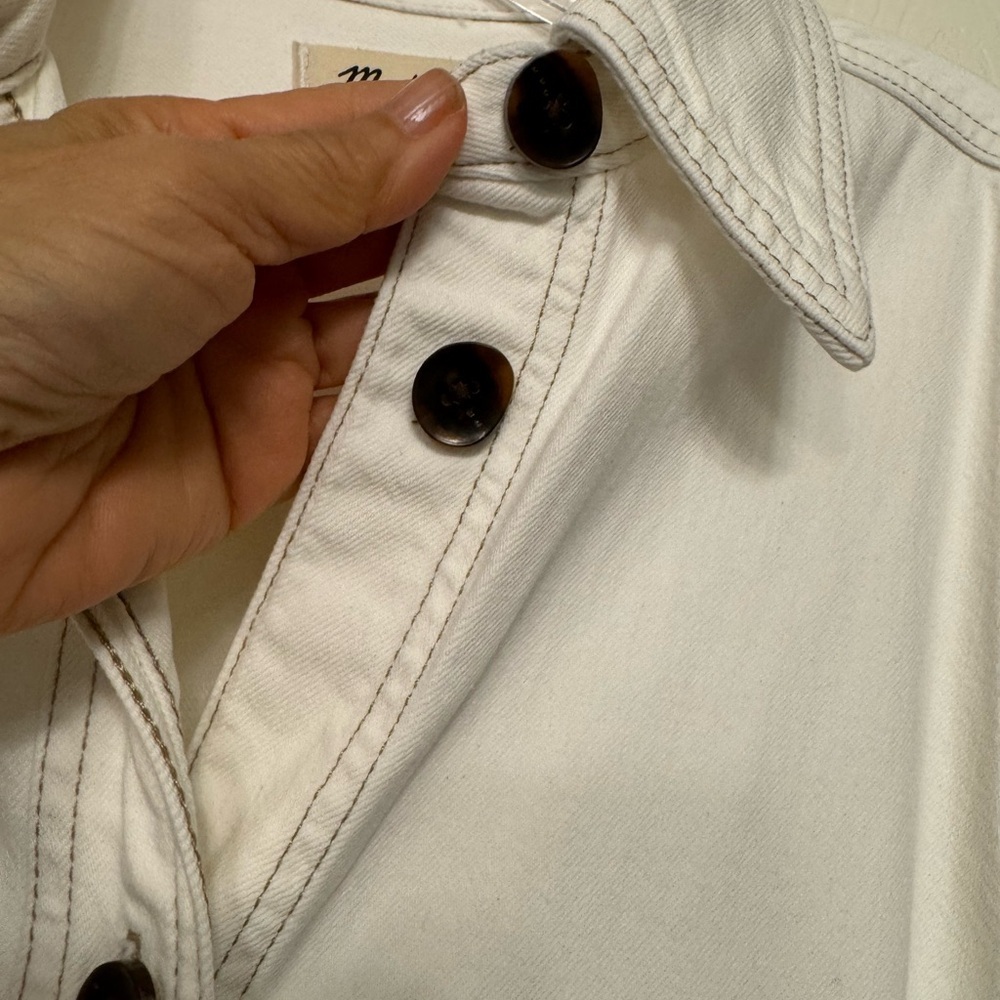 Madewell denim Button-Front long shirt - Picture 5 of 11